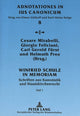 Book cover of: Winfried Schulz in memoriam