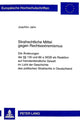 Book cover of: Strafrechtliche Mittel gegen Rechtsextremismus