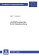 Book cover of: Liquiditaetszusagen Des Gmbh-Gesellschafters