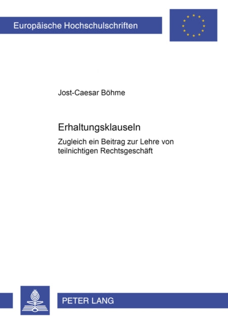 Book cover of: Erhaltungsklauseln