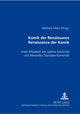 Book cover of: Komik der Renaissance- Renaissance der Komik. By: Barbara Marx