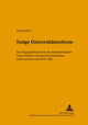 Book cover of: Ewige Universitaetsreform