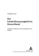 Book cover of: Der Laenderfinanzausgleich in Deutschland. By: Wolfgang Scherf