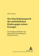 Book cover of: Der Unterhaltsanspruch des nichtehelichen Kindes gegen seinen Erzeuger