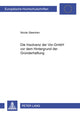 Book cover of: Insolvenz Der Vor-Gmbh VOR Dem Hintergrund Der Gruenderhaftung