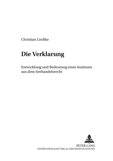 Book cover of: Die Verklarung. By: Christian Liedtke
