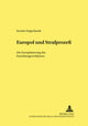 Book cover of: Europol Und Strafprozeß. By: Kerstin Degenhardt