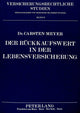 Book cover of: Der Rueckkaufswert in der Lebensversicherung