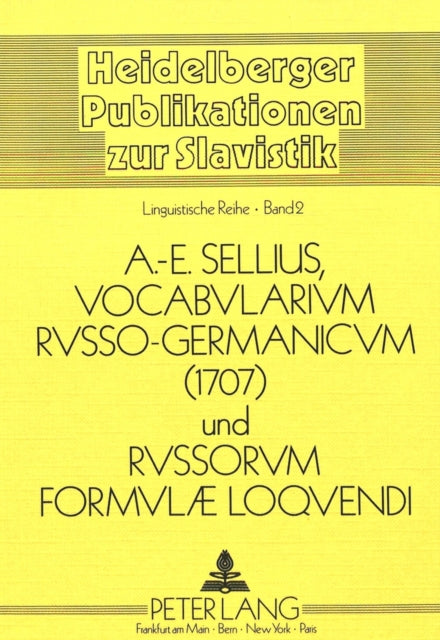Book cover of: Vocabularium Russo-Germanicum und Russorum Formulae Loquendi 1707