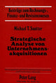 Book cover of: Strategische Analyse von Unternehmensakquisitionen