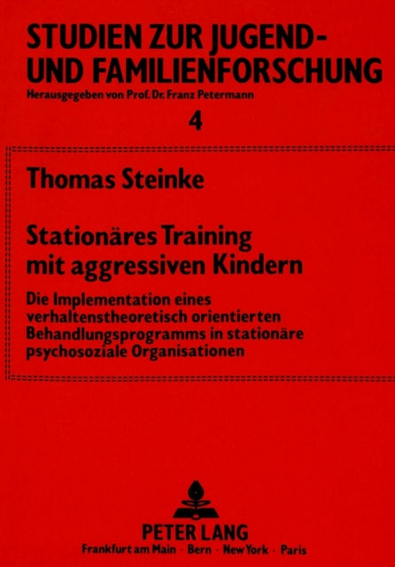 Book cover of: Stationaeres Training mit aggressiven Kindern