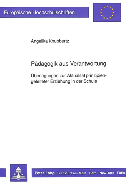 Book cover of: Paedagogik aus Verantwortung