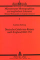 Book cover of: Deutsche Gelehrten-Reisen nach England 1660-1714