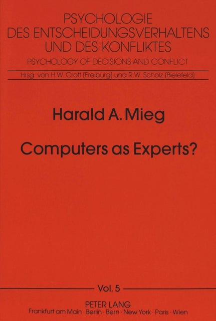 Book cover of: Computers as Experts?