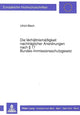 Book cover of: Die Verhaeltnismaeigkeit nachtraeglicher Anordnungen nach  17 Bundes-Immissionsschutzgesetz