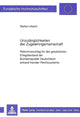 Book cover of: Unzulaenglichkeiten der Zugewinngemeinschaft