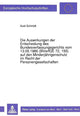 Book cover of: Die Auswirkungen der Entscheidung des Bundesverfassungsgerichts vom 13.05.1986 (BVerfGE 72, 155) auf den Minderjaehrigenschutz im Recht der Personengesellschaften