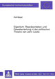 Book cover of: Eigentum, Repraesentation und Gewaltenteilung in der politischen Theorie von John Locke