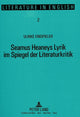 Book cover of: Seamus Heaneys Lyrik im Spiegel der Literaturkritik