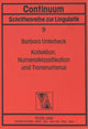 Book cover of: Kollektion, Numerialklassifikation und Transnumerus