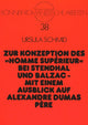 Book cover of: Zur Konzeption des «homme superieur» bei Stendhal und Balzac --Mit einem Ausblick auf Alexandre Dumas pere