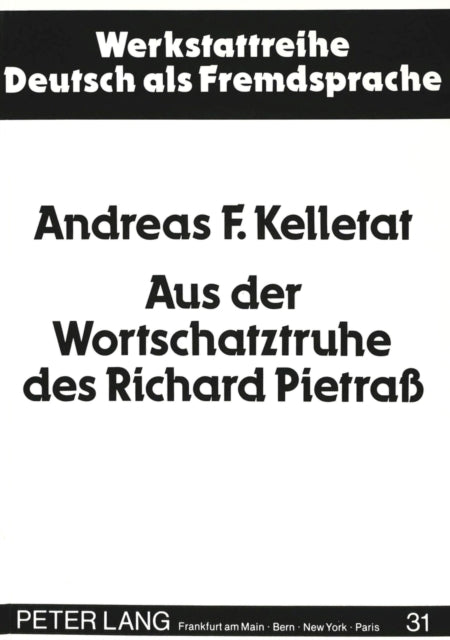 Book cover of: Aus der Wortschatztruhe des Richard Pietra