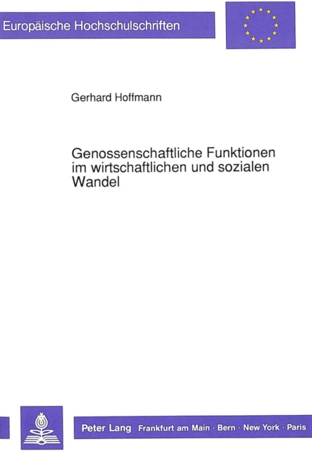 Book cover of: Genossenschaftliche Funktionen im wirtschaftlichen und sozialen Wandel