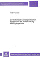 Book cover of: Der Anteil des haematopoetischen Systems an der Konstituierung des Eigengeruchs