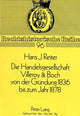 Book cover of: Die Handelsgesellschaft Villeroy & Boch von der Gruendung 1836 bis zum Jahre 1878
