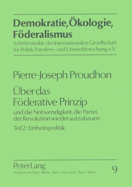 Book cover of: Ueber das Foederative Prinzip. By: Lutz Roemheld
