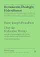 Book cover of: Ueber das Foederative Prinzip. By: Lutz Roemheld