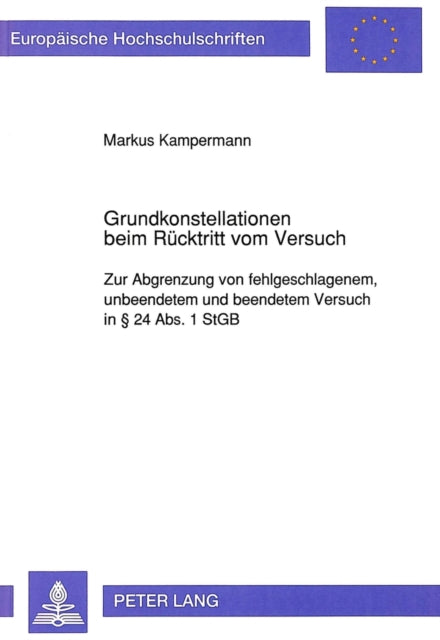 Book cover of: Grundkonstellationen beim Ruecktritt vom Versuch