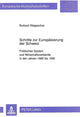 Book cover of: Schritte zur Europaeisierung der Schweiz