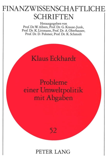 Book cover of: Probleme einer Umweltpolitik mit Abgaben