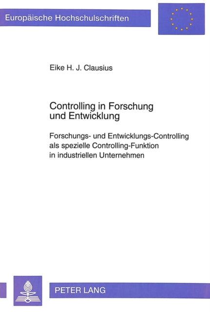 Book cover of: Controlling in Forschung und Entwicklung