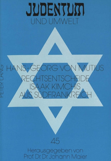Book cover of: Rechtsentscheide Isaak Kimchis aus Suedfrankreich
