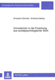 Book cover of: Innovationen in der Forschung aus sozialpsychologischer Sicht