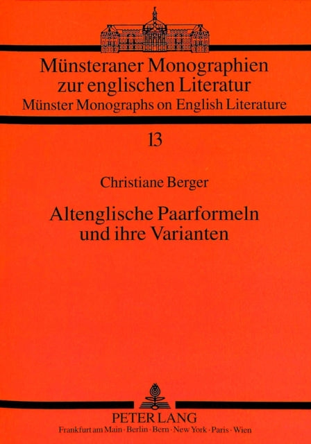 Book cover of: Altenglische Paarformeln und ihre Varianten