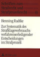 Book cover of: Zur Systematik des Strafklageverbrauchs verfahrenserledigender Entscheidungen im Strafproze