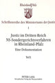 Book cover of: Justiz Im Dritten Reich. Ns-Sondergerichtsverfahren in Rheinland-Pfalz