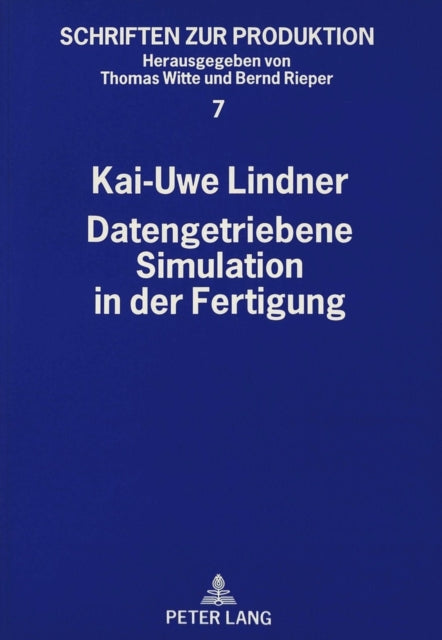 Book cover of: Datengetriebene Simulation in der Fertigung