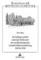 Book cover of: Die Anfaenge und der nationale Stellenwert der mecklenburgischen Landschullehrerausbildung 1618 bis 1830