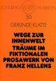 Book cover of: Wege zur Innenwelt- Traeume im fiktionalen Prosawerk von Franz Hellens