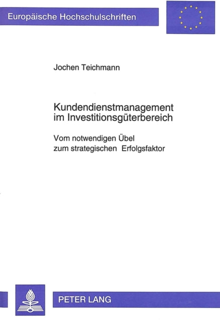 Book cover of: Kundendienstmanagement Im Investitionsgueterbereich