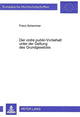 Book cover of: Der «ordre public» -Vorbehalt unter der Geltung des Grundgesetzes