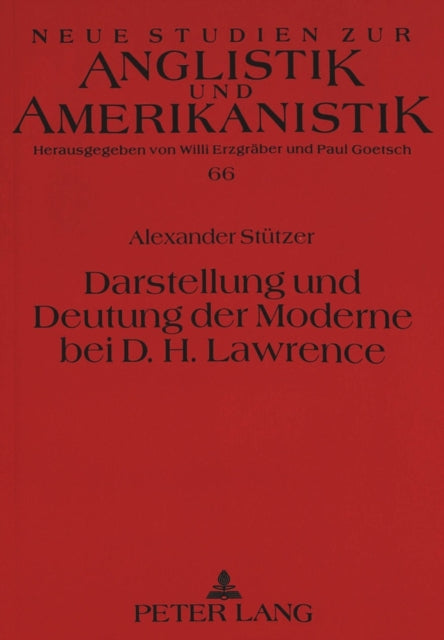 Book cover of: Darstellung und Deutung der Moderne bei D.H. Lawrence