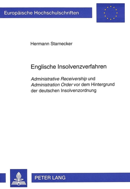Book cover of: Englische Insolvenzverfahren. By: Hermann Starnecker