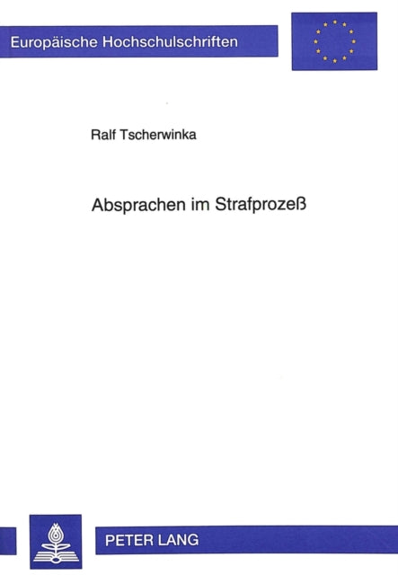 Book cover of: Absprachen im Strafproze