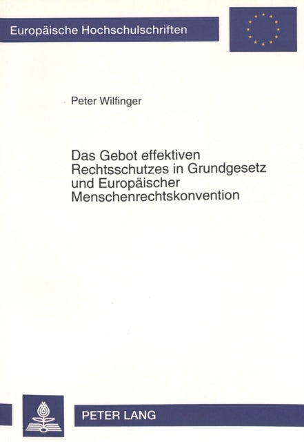 Book cover of: Das Gebot effektiven Rechtsschutzes in Grundgesetz und Europaeischer Menschenrechtskonvention