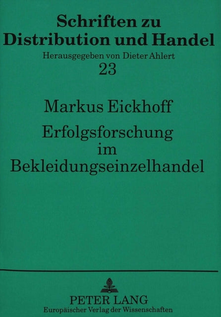 Book cover of: Erfolgsforschung im Bekleidungseinzelhandel